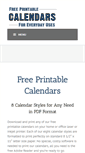 Mobile Screenshot of free-printable-calendars.com